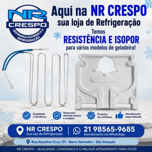 Isopor e resistência de geladeira