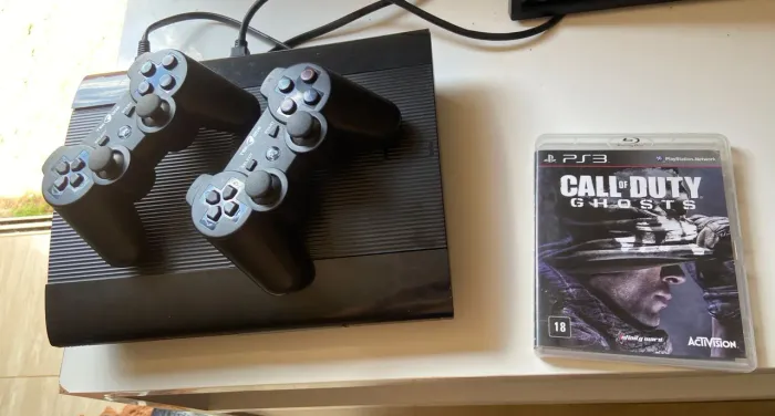 PlayStation 3 dois controles com jogos