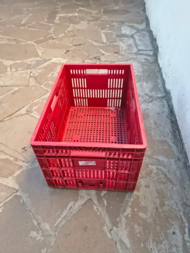 Engradado vazio para armazenamento e transporte de sorv. e caixas de picolé. Medidas 39x59