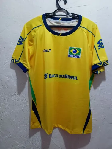 Camisa G de Vôlei Brasil 2025 Amarela - Feminina