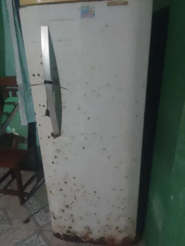 Geladeira frosfree gelo seco liga mas não gela, está com avarias como mostra nas fotos