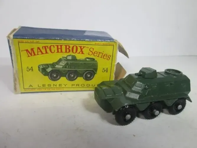Matchbox Lesney Nº 54 Saracen Personnel Carrier - Na Caixa - Torre Girando!