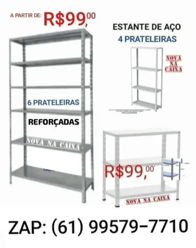 Estantes de Aço (Novas)