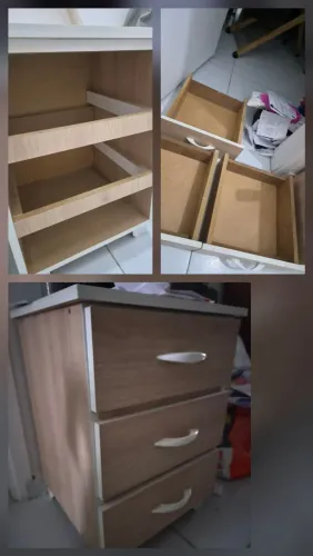 Criado mudo 3 gavetas