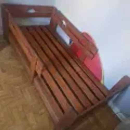 Cama infantil Madeira - Carrinho - menino
