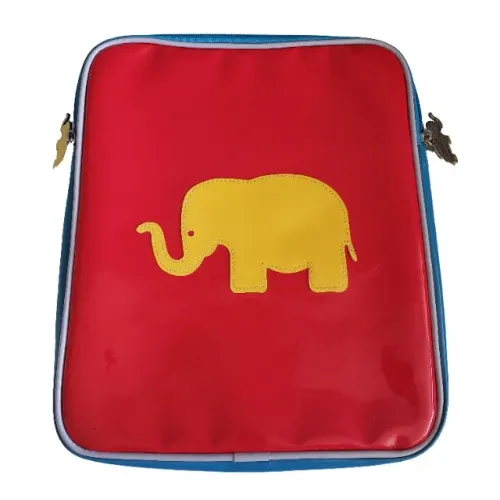 Capa Tablet Elefante 27x22cm Vermelha Azul