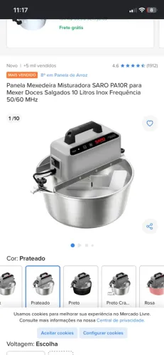 Panela mexedora 10 litros