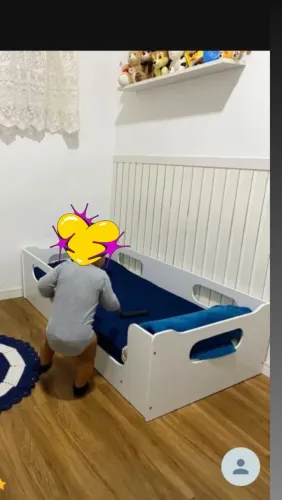 Mini cama montessoriana com colchão
