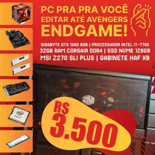 VENDO PC GAMER DE ALTO NÍVEL - i7, GTX 1080, 32GB RAM, 1TB SSD NVMe