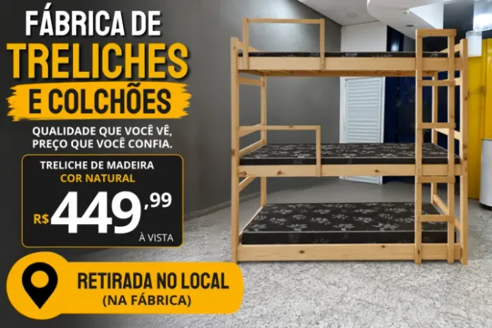 TRELICHE NOVA DIRETO DA FÁBRICA | RETIRE NA FÁBRICA OU RECEBA EM CASA