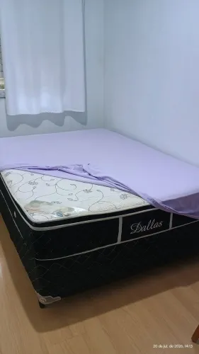 Cama box casal com colchão box