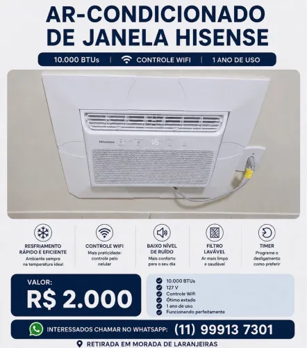Ar condicional de janela 10.000 BTUs