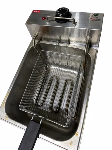 Fritadeira Elétrica Industrial Stevan Metal 220V em Aço Inox