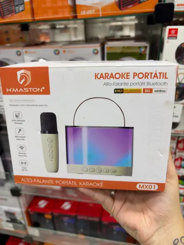 Karaokê portátil NOVO