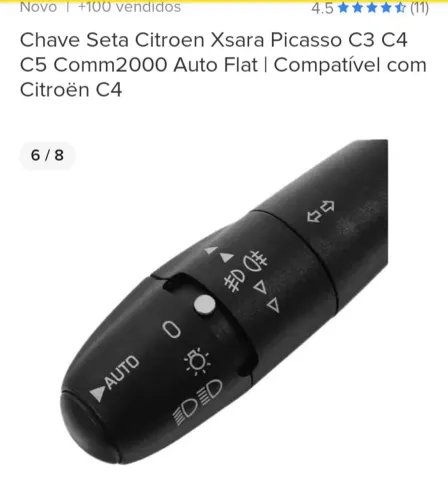 CHAVE SETA XSARA PICASSO C3 C4 C5 COMN 2000 AUTO FLET