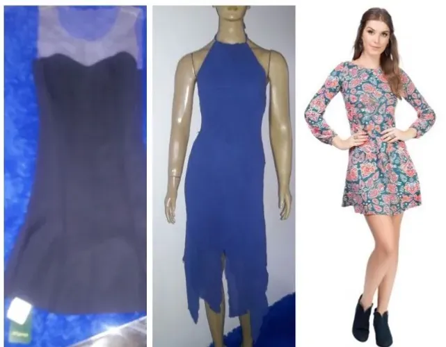 R$40 e R$20 CADA "4 Vestidos Walwee + Cavendish + Enfim + Cetim Originais Novos P"