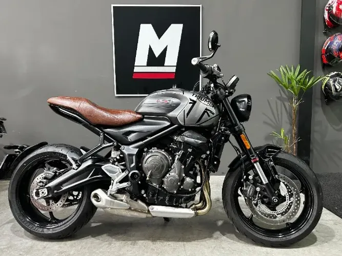 TRIUMPH TRIDENT 660 2024 4.000km - Único dono - Sem detalhes - Com acessórios