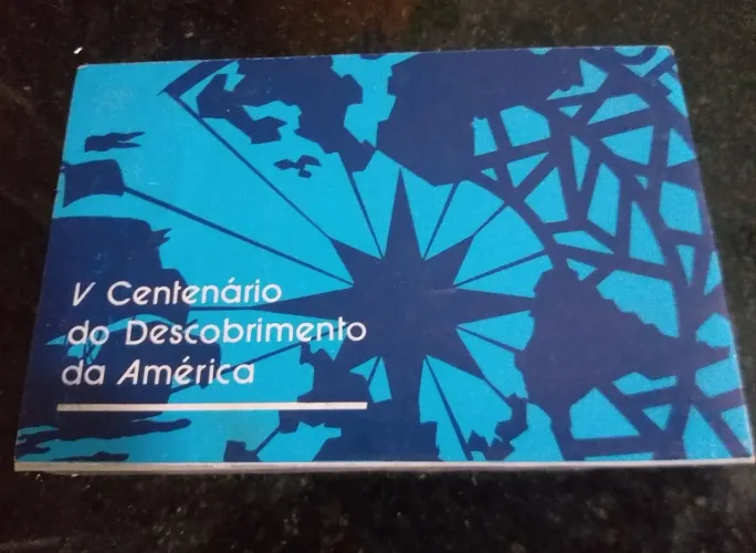 MOEDA COMEMORATIVA DO 5° CENTENÁRIO DO DESCOBRIMENTO DA AMÉRICA, COM ESTOJO E CERTIFICADO.