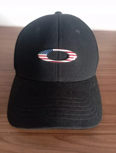 Boné Oakley Tincan Cap USA Flag - Preto
