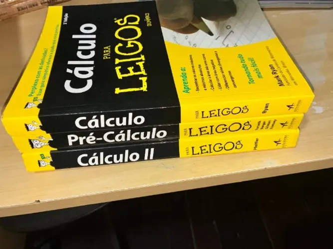 Livros: Pré-Cálculo, Cálculo I e Cálculo II para Leigos