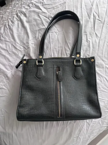 Bolsa Mônica Sanches Preta Couro Original