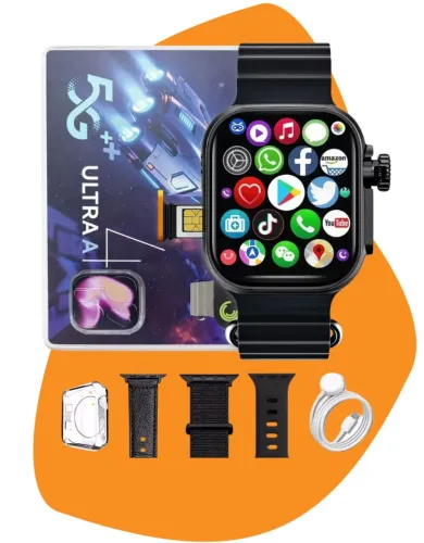 Smartwatch Microwear Ultra 4 Ai 5G 2/16GB Amoled Chip Android Camera Wifi