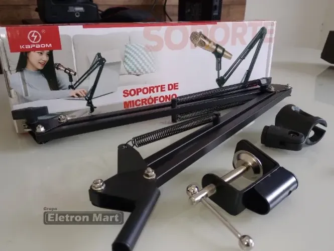 Promoção: Braço Articulado para Microfones modelo, pedestal de mesa
