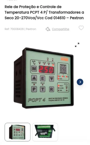 Relé de proteção e controle de temperatura