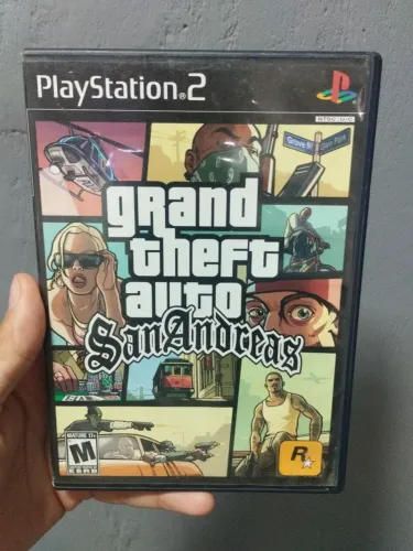 GTA San Andreas PS2 original defeituoso