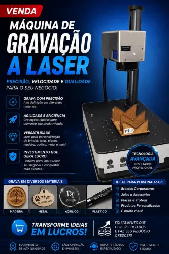 Máquina de gravação a laser 