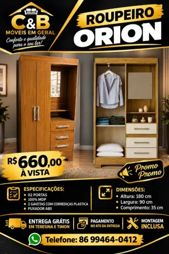 Guarda Roupa Orion novo