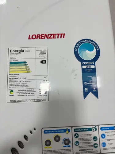 Aquecedor a gás - Lorenzetti