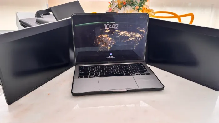 Monitor Portatil 14? tela dupla para gamer Laptop