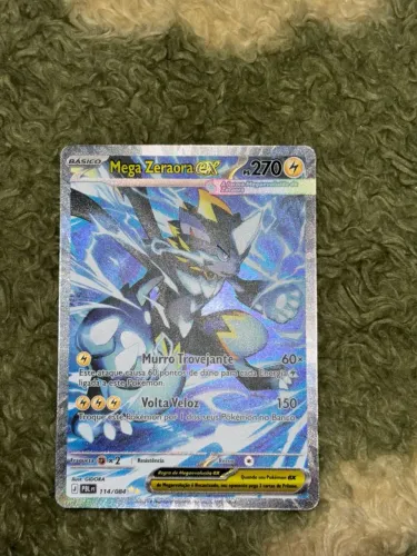 Pokémon TCG - Mega Zeraora ex SAR 114/084 (Escuridão Absoluta) Original