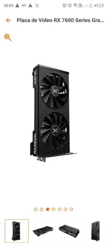 Placa de vídeo rx 7600