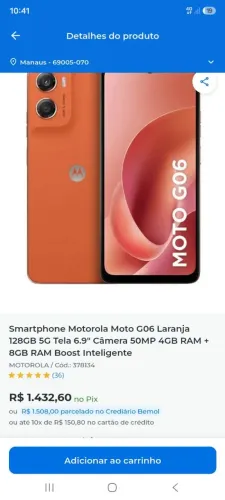 Celular novo Motorola