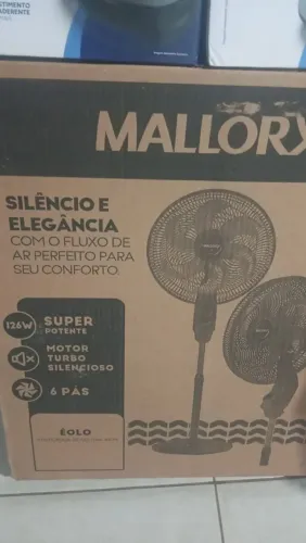Ventilador na caixa