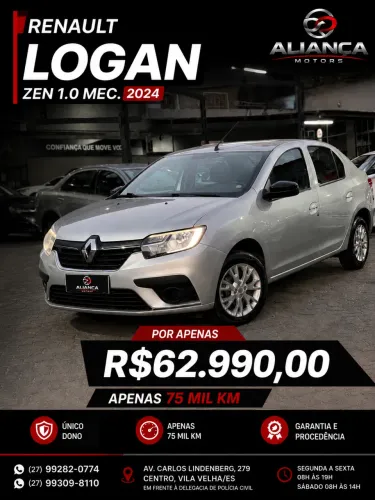 Renault Logan Zen Flex 1.0 12V 4P Mec. 2024