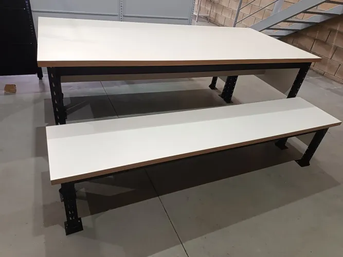 Mesa  para refeitório conjunto 
