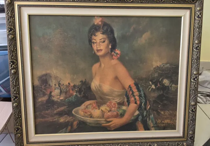 Quadro com moldura cigana