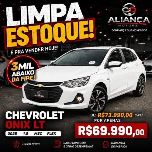 Chevrolet Onix Hatch LT 1.0 12V Flex Mec. 4P 2025