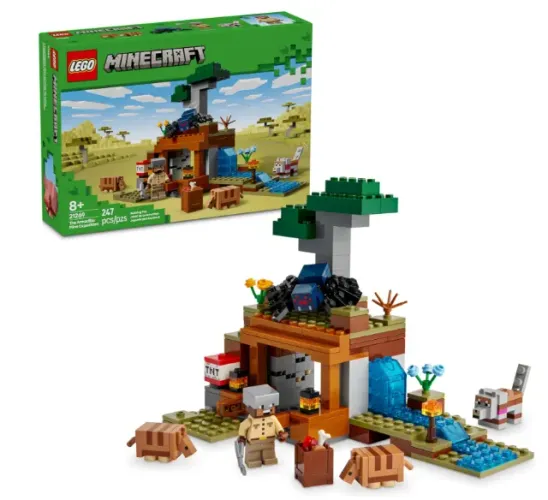 Lego Minecraft 21269 Mina Do Tatu, 247 Peças Versão do personagem Mina do Tatu