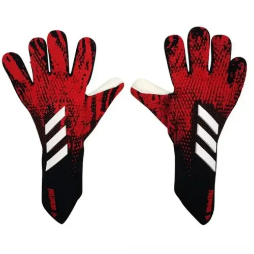 Luvas de Goleiro Adidas Predator 20 Pro tamanho 9 e 10 Vermelha e Branca