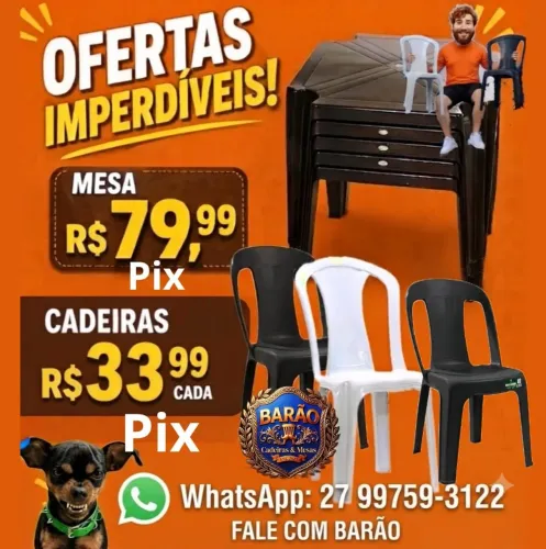 Cadeira plástica PROMOÇÃO