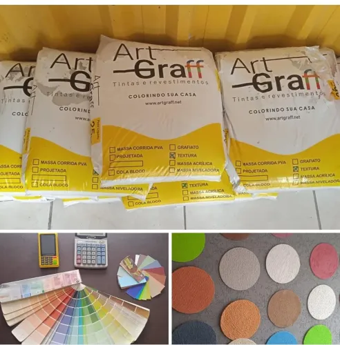 Somos fabricantes de Projetada e textura