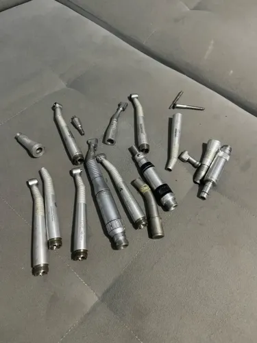 canetas de DENTISTA de alta e de baixa com defeito