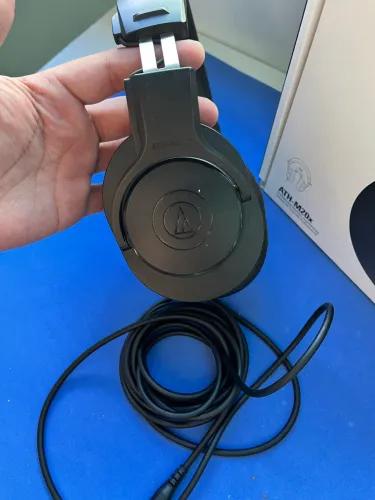 Fones De Ouvido Ath-m20x, Audio-technica, Preto Cs. Ótimas condições, áudio perfeito 