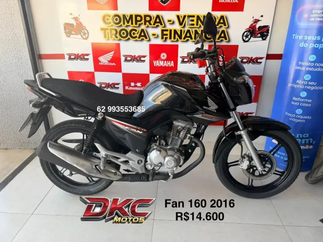 Fan 160 financia 48x troca cartão 24x Anápolis