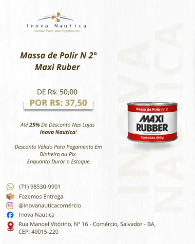 Massa de Polir N 2° Maxi Ruber