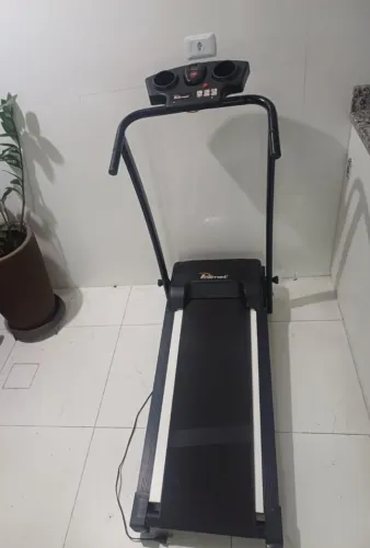 Esteira Ergometrica Elétrica Polimet Dobrável EP-1600 Preto